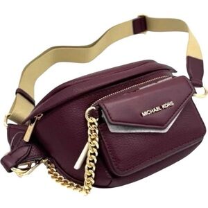 Michael Kors MAISIE Small 2 in 1 Fanny Waist Pack Crossbody Oxblood